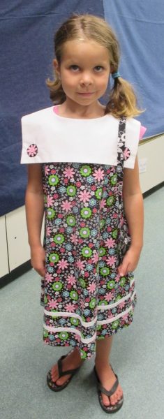 6 - Girl with her new flower dress